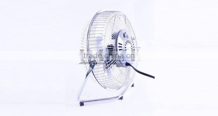 UNI-818 High Velocity Floor Fan 9 Inch Electric Fan Chrome Plating