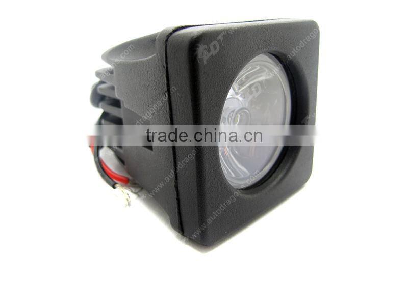 10W Square offroad led driving work light for Truck Boat Motorcycle SUV