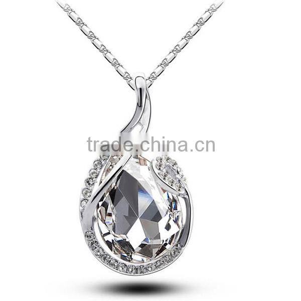 cheapest women glass crystal necklace jewelry