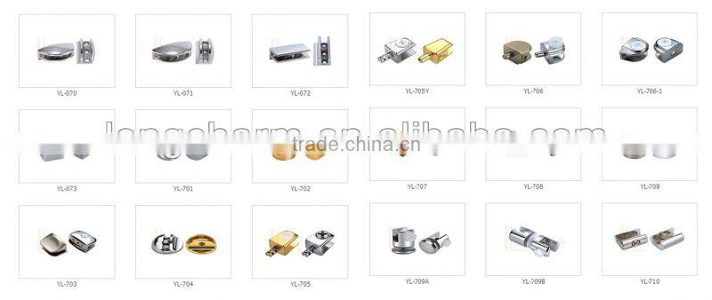 Double circle adjustable shelf glass clip bracket standoff bracket