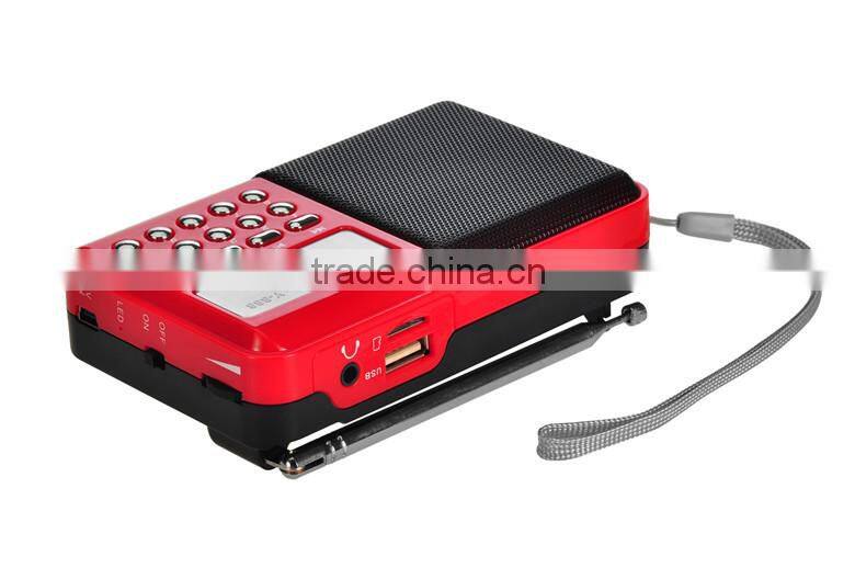 mini digital portable speaker with am fm radio