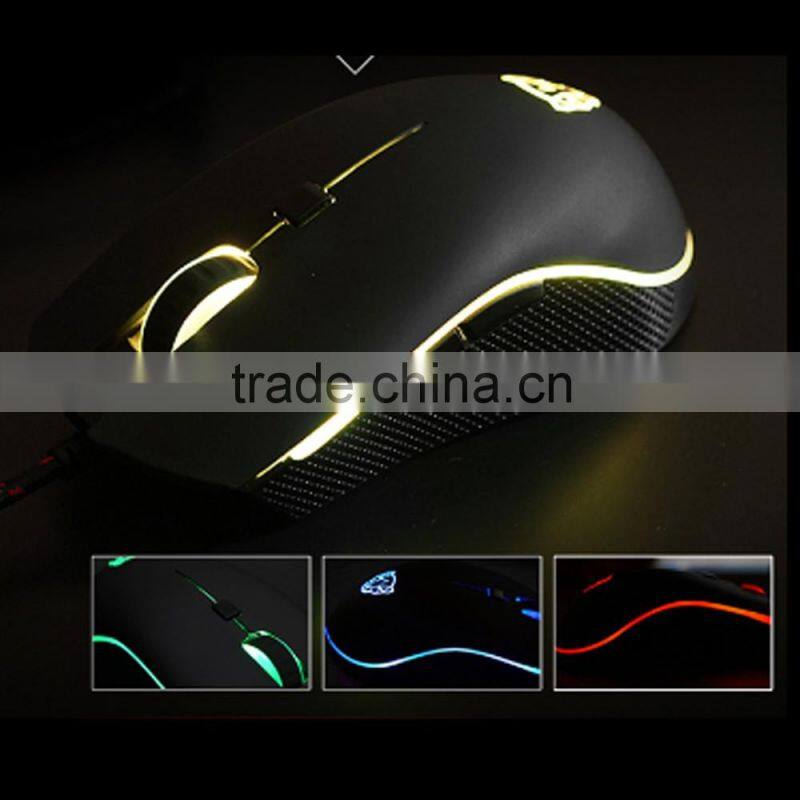V40-4000DPI Optical Programmable Wired Gaming Mouse for PC/Laptop/Desktop, LED Colors, 6 Buttons