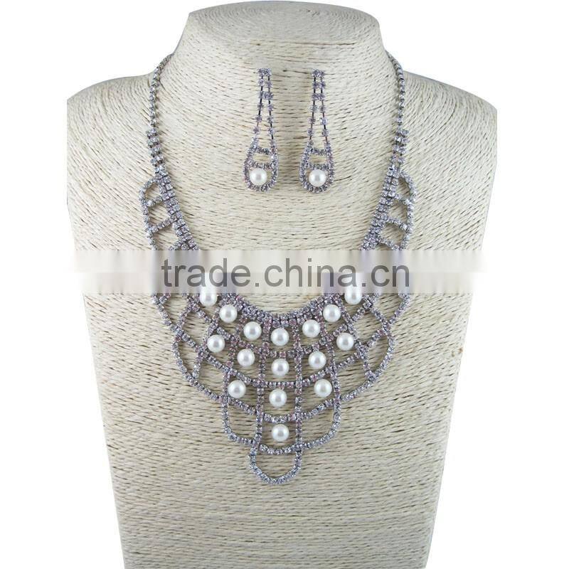 2016 new arrival women's luxury fashion aquamarie crystal bridal jewelry sets