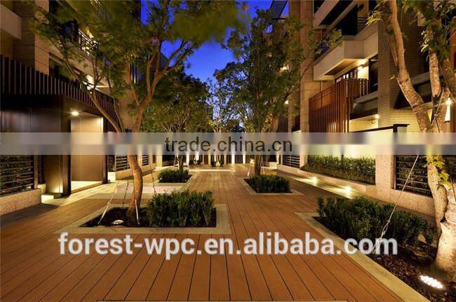 high performance outdoor plastic wooden deck floor covering crack-resistant board