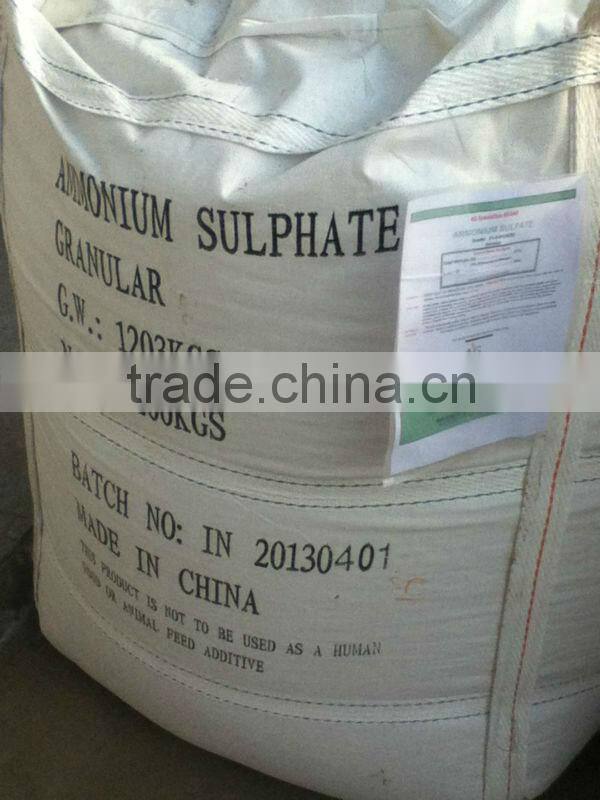 Crystal Ammonium Sulphate (20.5%-21% Min) with steel grade