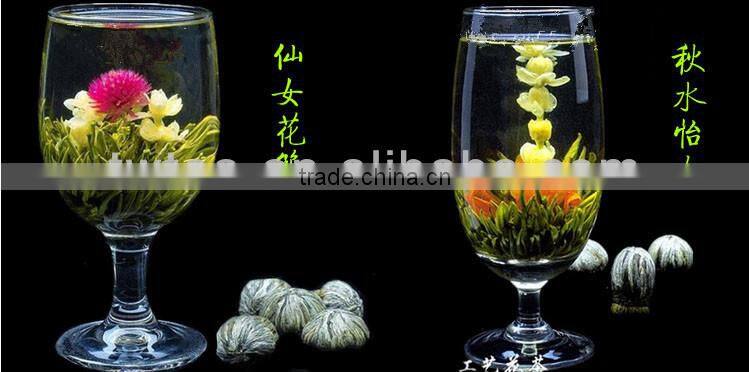 2015 blooming tea Lilies and Jasmine flower tea blooms