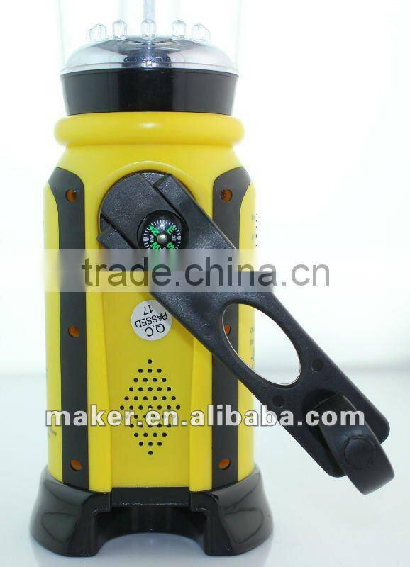 Multi Function Dynamo Flashlight with AM/FM Radio Emergency Siren