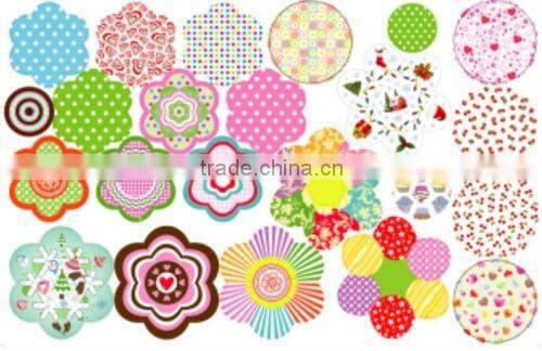 Red dots celebrate square Cupcake Liners Muffin cases