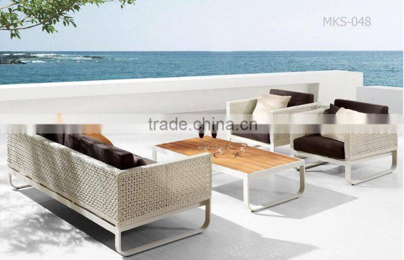 Poly Rattan Garden Sofa Set - European design patio poly rattan wicker sofa set furniture