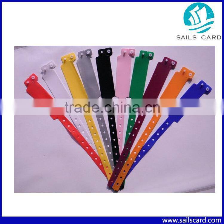 13.56mhz Disposable RFID PVC Wristband for Hospital, Events, Concerts