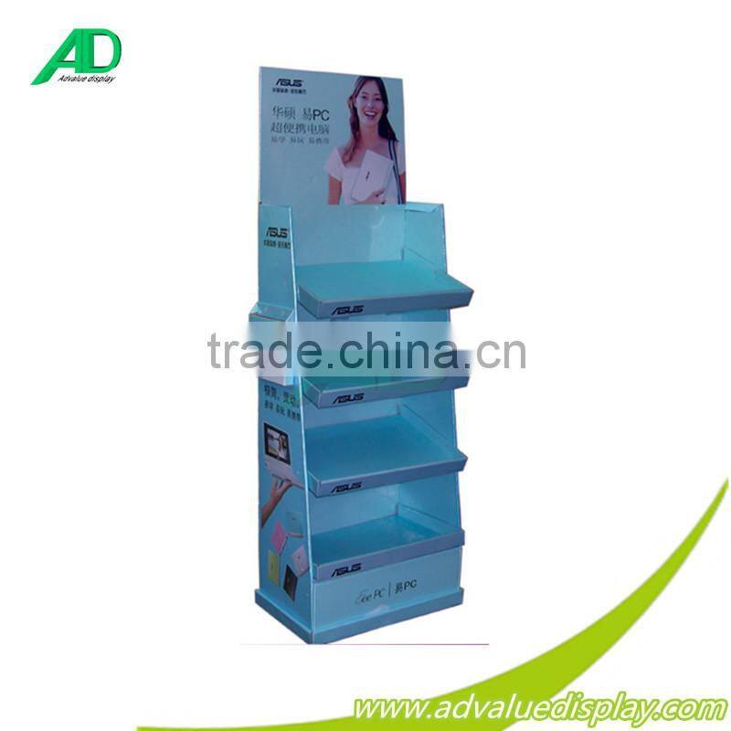 Colorful tray cardboard display with strong solid paperboard tray for supermarket advertising hot sales