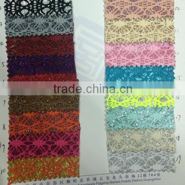 Mesh design fabric material for high heels shoes with fashion design