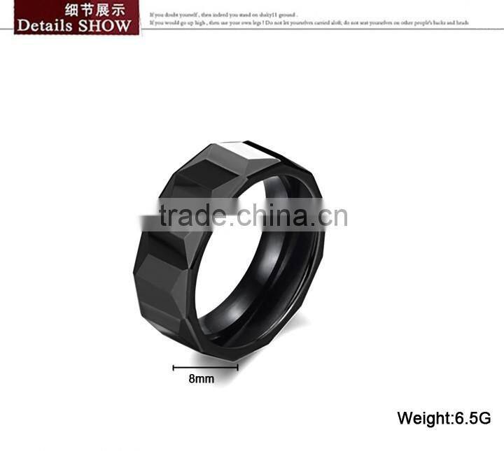 KSTONE 2015 latest charm design black ceramic rings for men and women