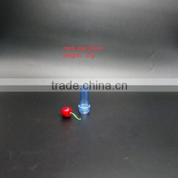 28mm 17g pet preform high quality food grade
