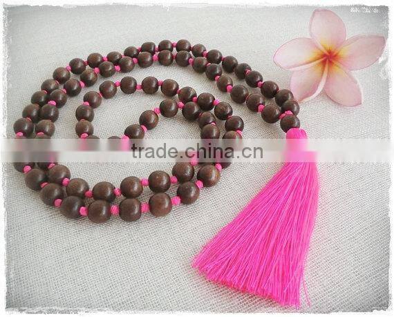 Natural wood bead prayer Bracelets,Buddhist Wooden Rosary Beaded Bracelets