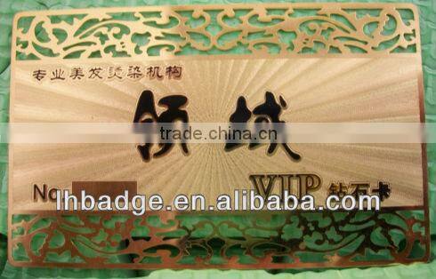 custom gold etching business card