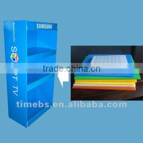 4Color printing corrugated plastic advertising stand