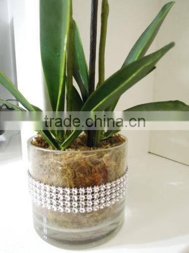 Hot sale rhinestone mesh trimming ribbon For Wedding Decorations