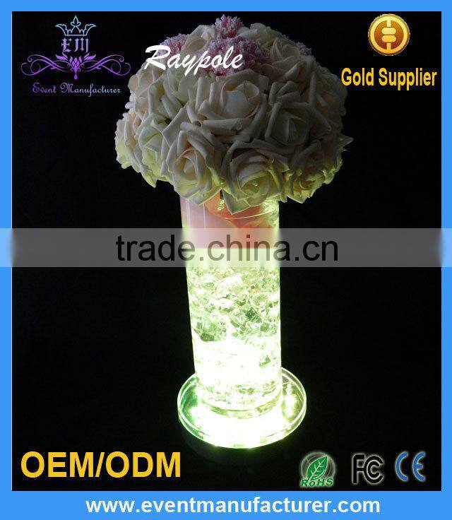 RGB Color Remote Controlled Bottle Glorifiers LED Light Base for Wedding Centerpieces