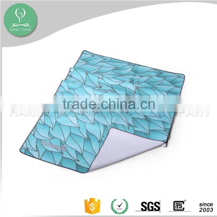 full color non-slip yoga mat towel/yoga towel