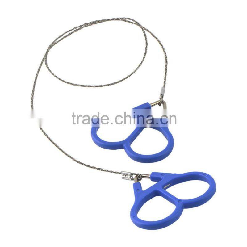 2016 new arrival Worldwide Outdoor Scroll Steel Wire Saw Emergency Travel Camping Hiking Survival Tool