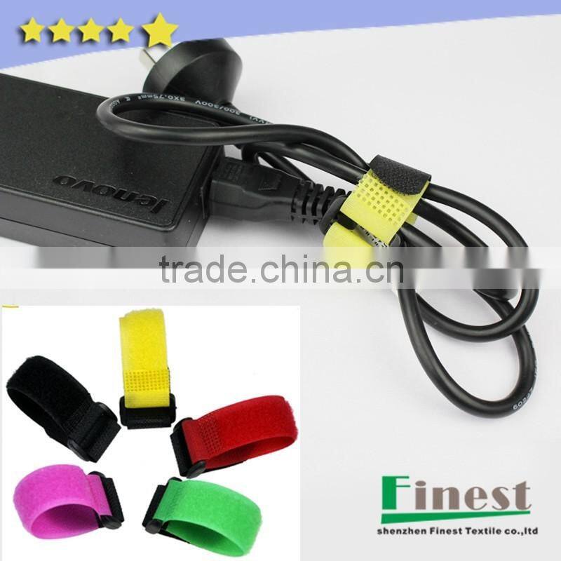100% nylon customized Hook and loop cable tie