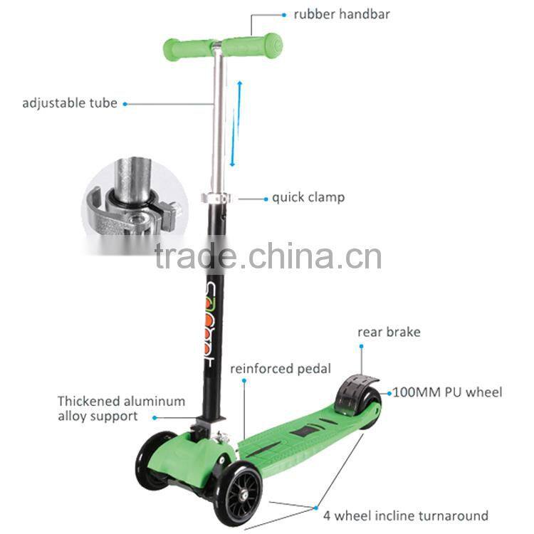 Factory sales directly patent product kids kick scooter folding scooter pocket scooter