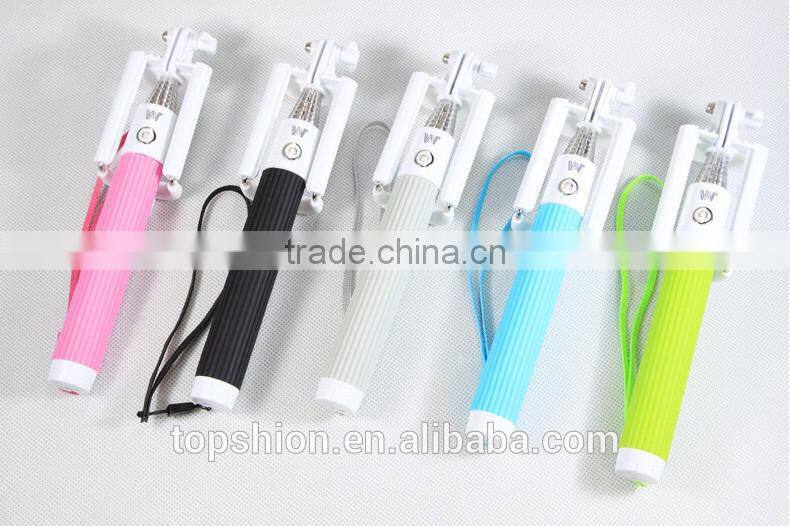 Foldable selfie stick monopad with bluetooth 2015 new product