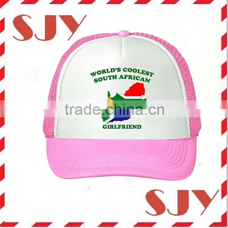 South africa foam and mesh kids trucker hat and cap
