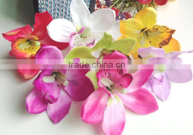 Artificial Cymbidium Hair Flower Orchid Flowers Hair Clip