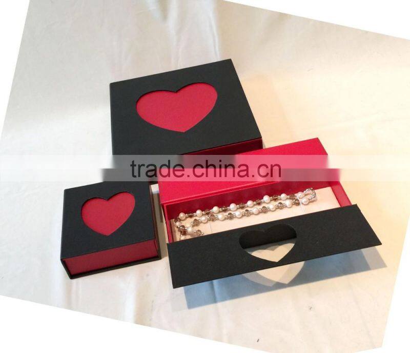 High Quality wedding jewely packing box with heart