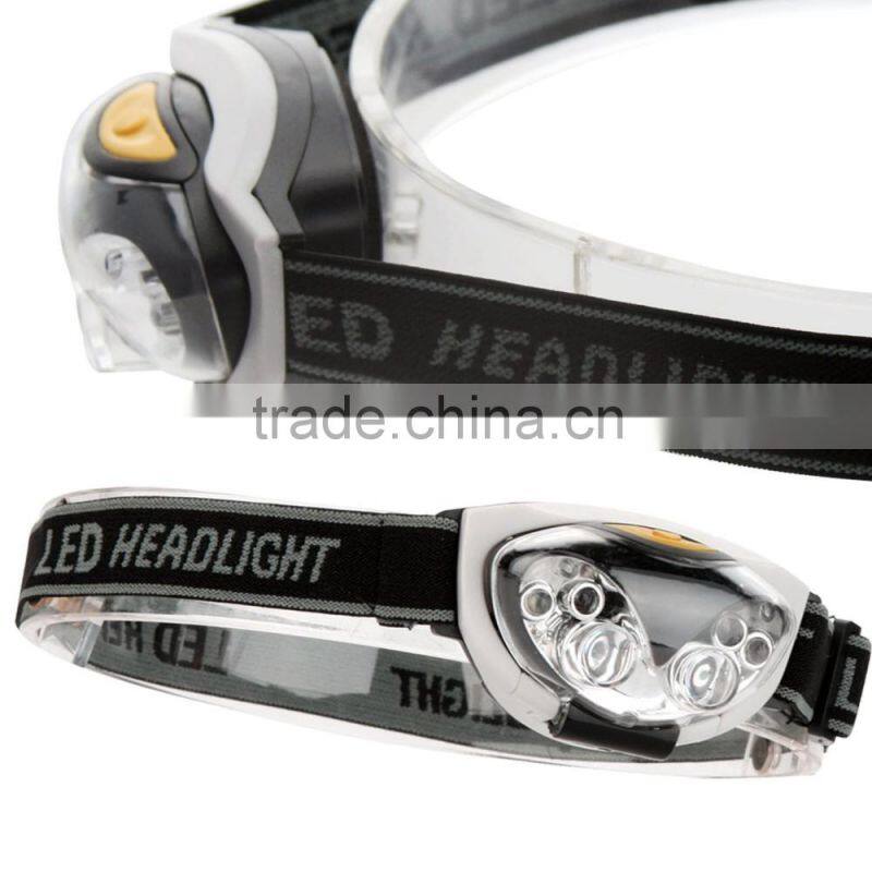 6 LED Lights 300Lumen 3 Mode Outdoor WaterResistant Headlight Night Fishing Camping Hiking Cycling Climb WaterProof Headlamp