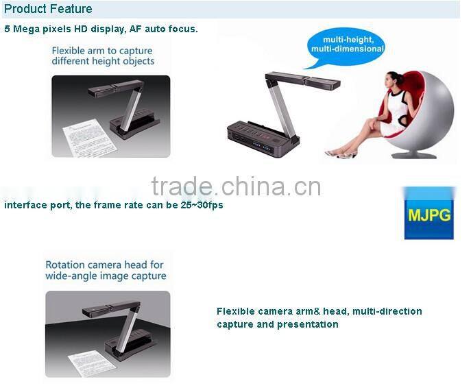 Eloam VE802AF camera documents CVBS VGA portable overhead projector visualizer