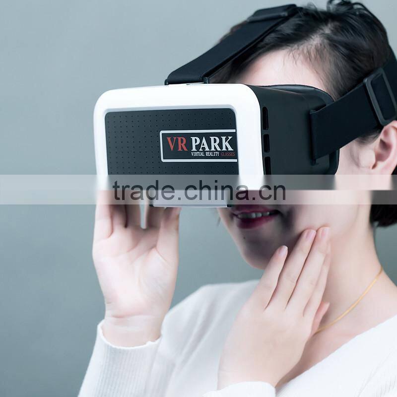 Hot sale Virtual Reality 3D Video Glasses Head Mount 3D VR Goggles VR Park for samrtphones