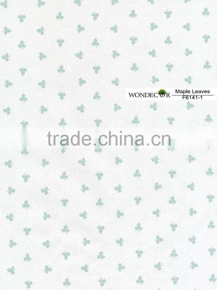 Maple leaves newest design decor paper ,4*8 melamine paper for floor