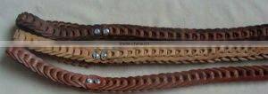 Stylish Strong Braided Genuine Leather Dog Chain Leashes