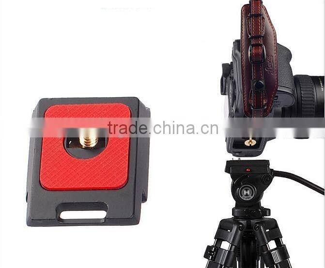 Factory supply LYNCA cowhide leather camera wrist strap with quick-release plate
