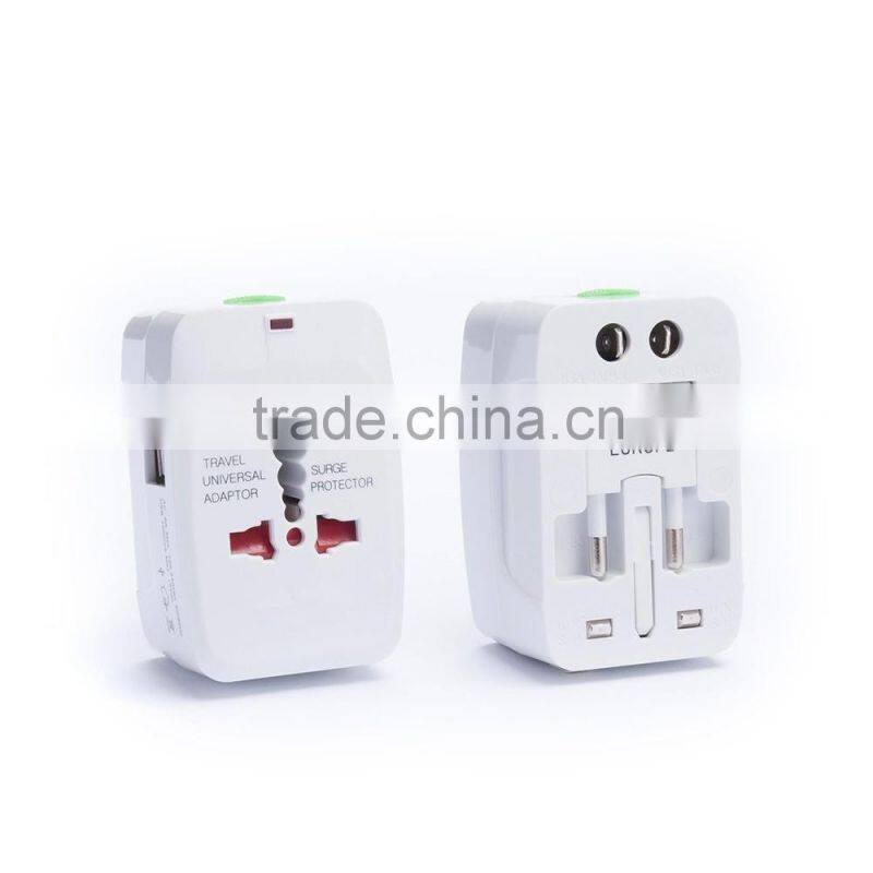 2 USB Port All in One Universal Travel AU UK US EU Plug Adaptor