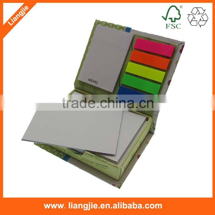 3D Die-cut diagaonal memo pad with side custom printing for gift