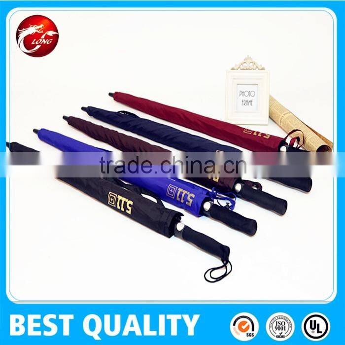 Full fiberglass canopy 60" auto open golf umbrella with EVA handle