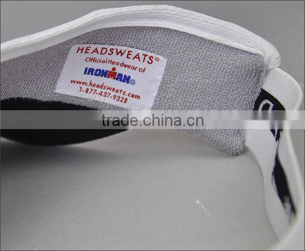 fashion running sun visor hat/custom 100% cotton sun visor hat