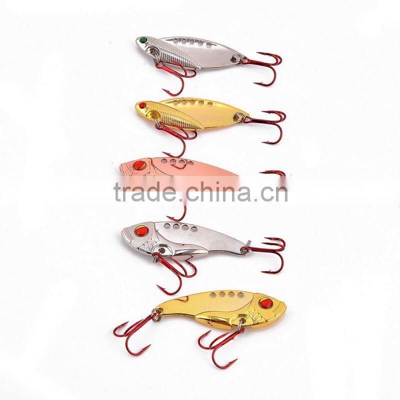 Top Fishing Lure 6# Red Hook Fishing Tackle 3 colors Spoon Lures Metal Lure