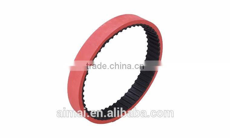 Power transmission packing machine belts