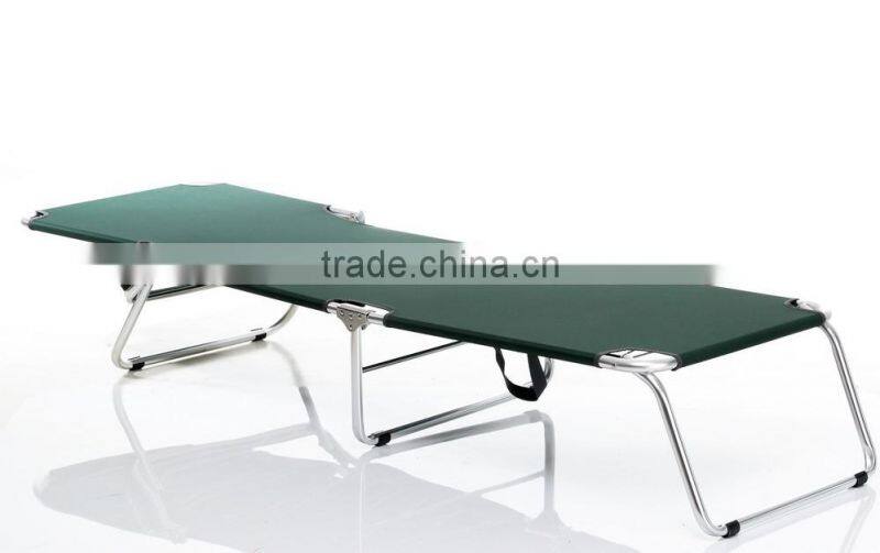 Aluminum folding ajustable back folding bed