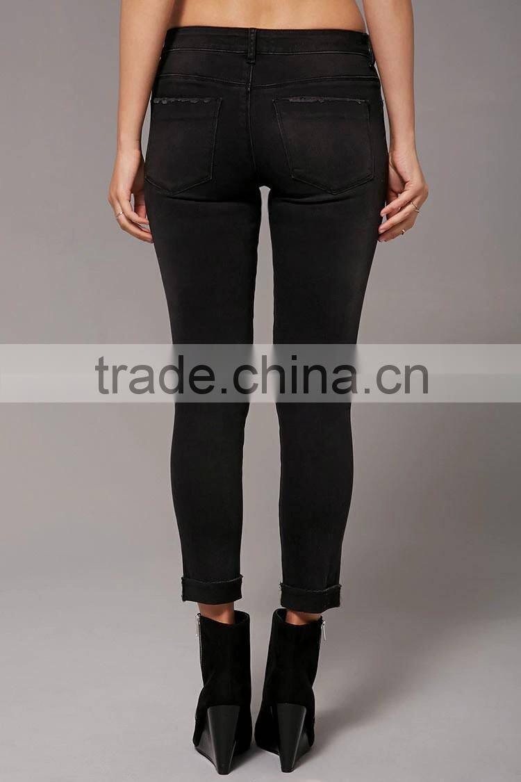 Psychedelic Patch Jeans Ripped Jeans with High Quality