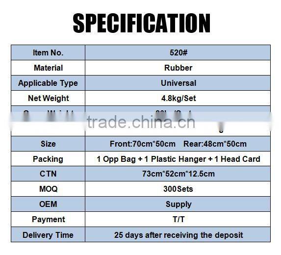 carpet car mats/rubber car mats/double-side design