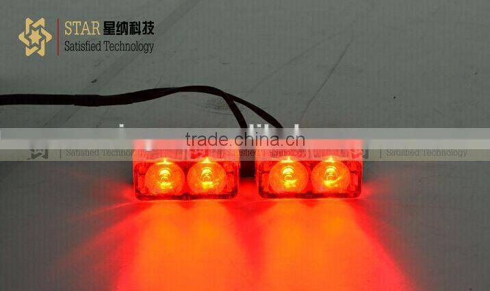 Factory price led bule strobe visor deck dash light grill motorcycle light XN-266-4