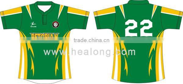 280gsm polyester Rugby jersey,short sleeve wholesale women rugby top