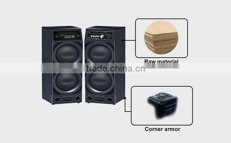 DJ Bass Wooden Stereo Sound SystemDual 10inch Subwoofer Active Wooden Speaker Stereo Sound Karaoke Speaker