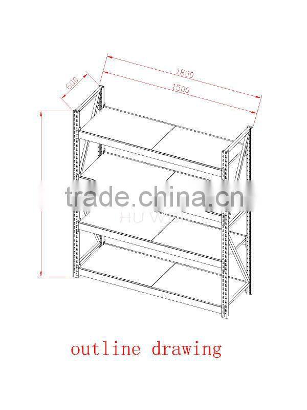 warehouse rack stainless steel shelf